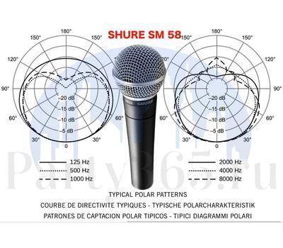 Аренда, прокат Shure SM58 кардиоидный вокальный микрофон 400 р/сут в Москве на party365.ru 