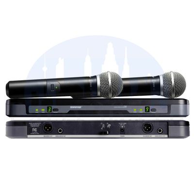 Аренда, прокат Два микрофона SHURE BLX288E PG58 комплект 3000 р/сут в Москве на party365.ru 